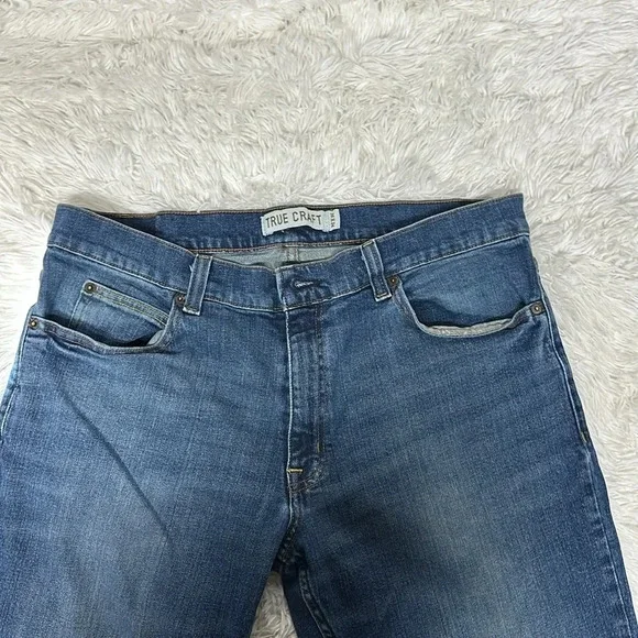 True Craft Men’s Athletic Blue Jeans 36x34 - Picture 3 of 6